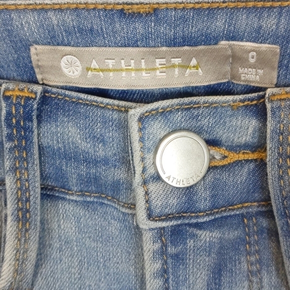 Athleta sculptek slim straight jeans size 0 - Picture 6 of 7
